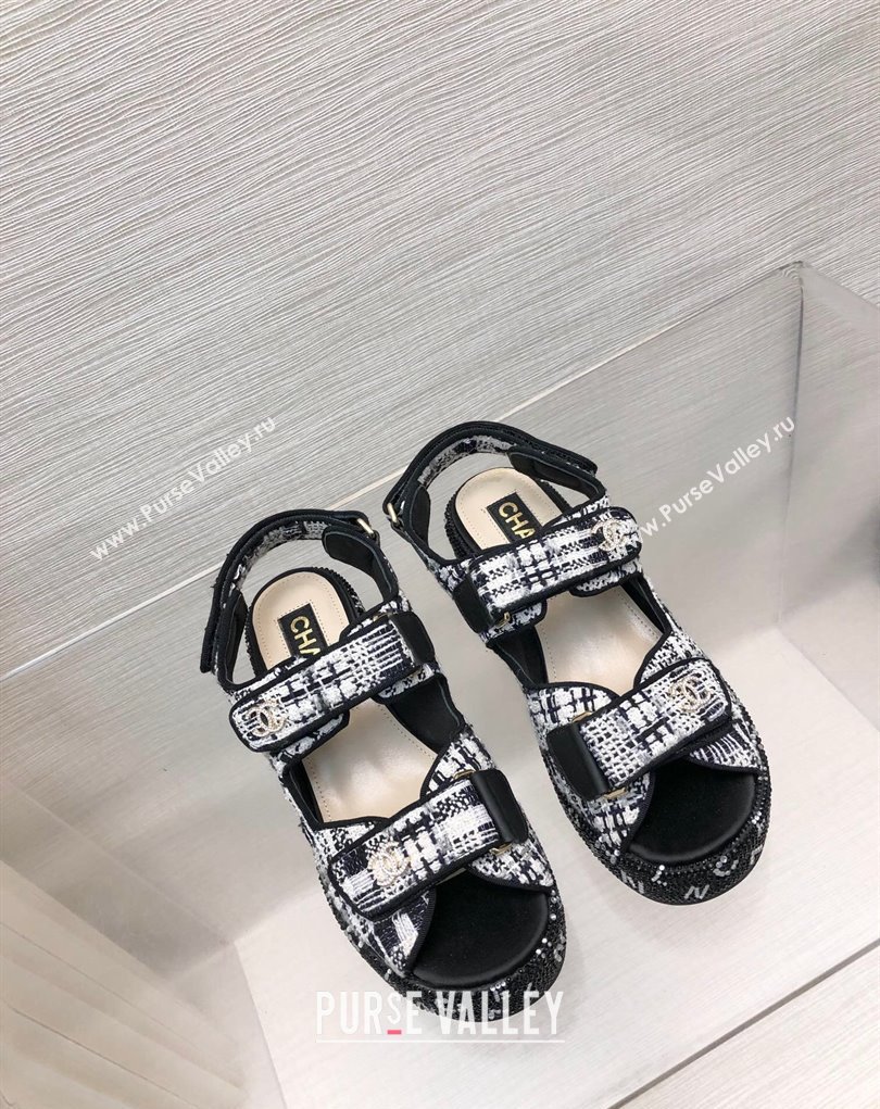 Chanel Strass Heel CC Logo Platform Sandals 02 2024 (kaola-24022802)