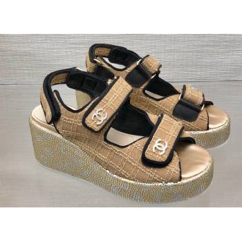 Chanel Strass Heel CC Logo Platform Sandals 03 2024 (kaola-24022803)