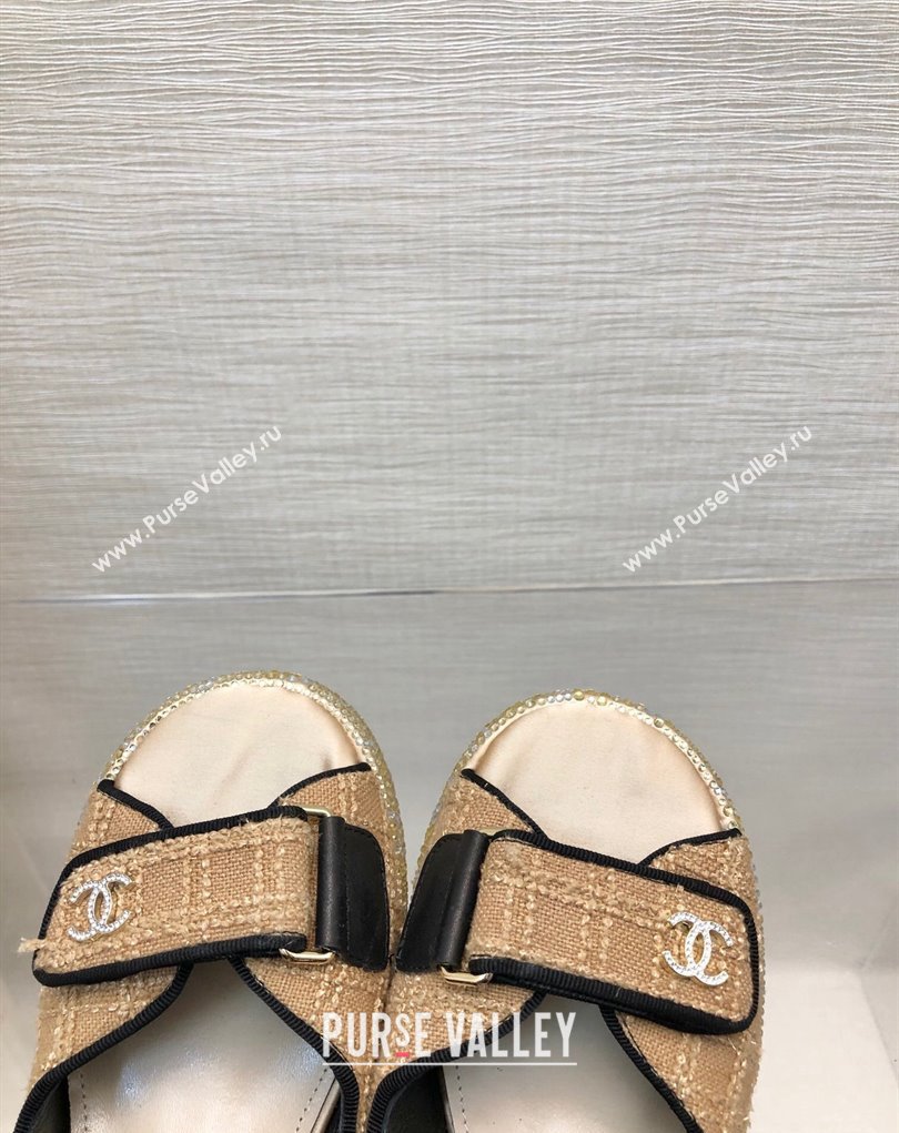 Chanel Strass Heel CC Logo Platform Sandals 03 2024 (kaola-24022803)