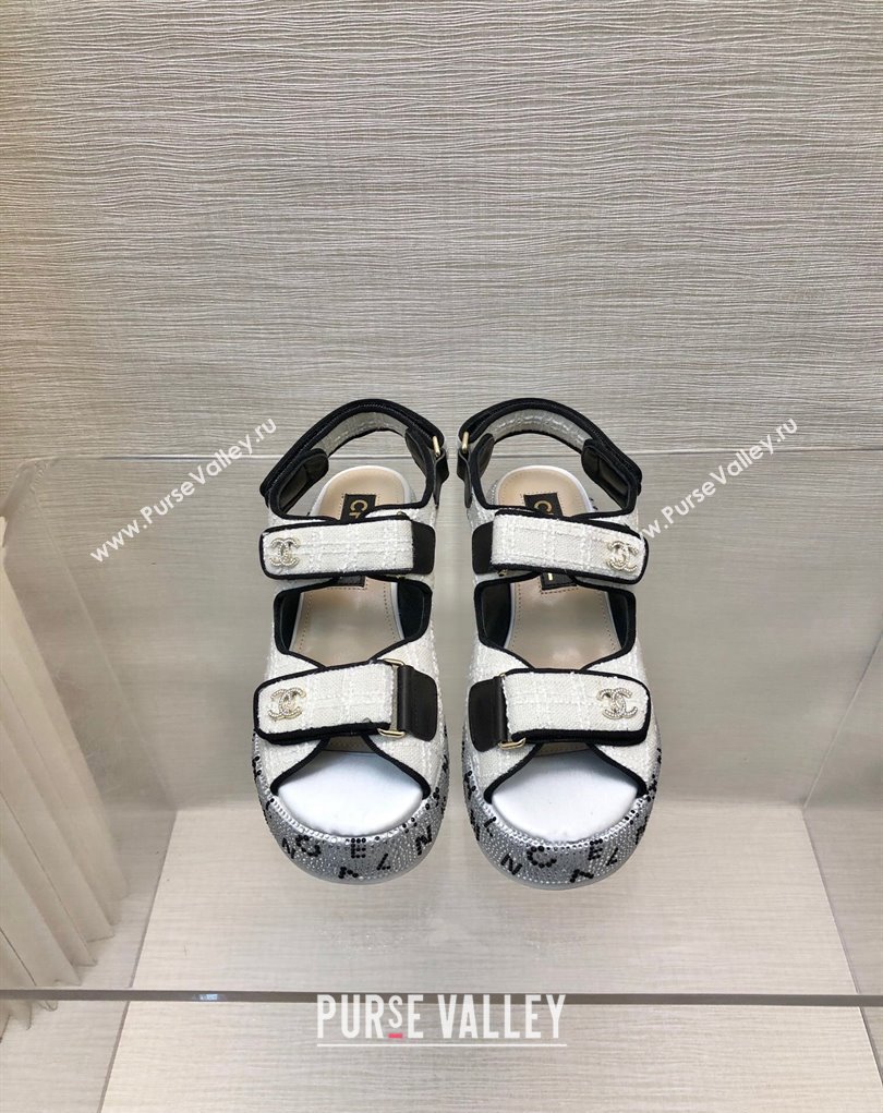 Chanel Strass Heel CC Logo Platform Sandals 06 2024 (kaola-24022806)