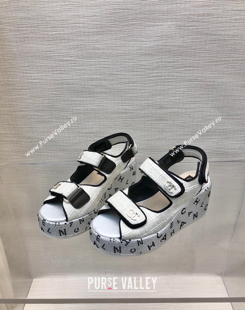 Chanel Strass Heel CC Logo Platform Sandals 06 2024 (kaola-24022806)