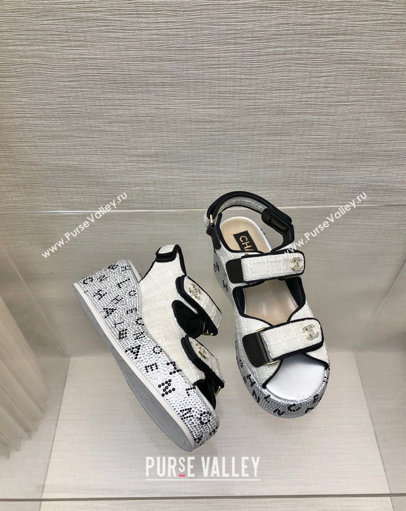 Chanel Strass Heel CC Logo Platform Sandals 06 2024 (kaola-24022806)