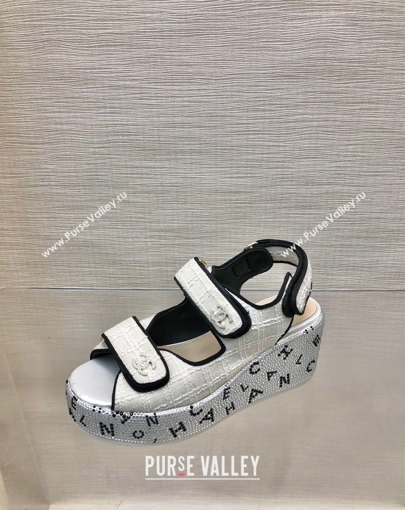 Chanel Strass Heel CC Logo Platform Sandals 06 2024 (kaola-24022806)