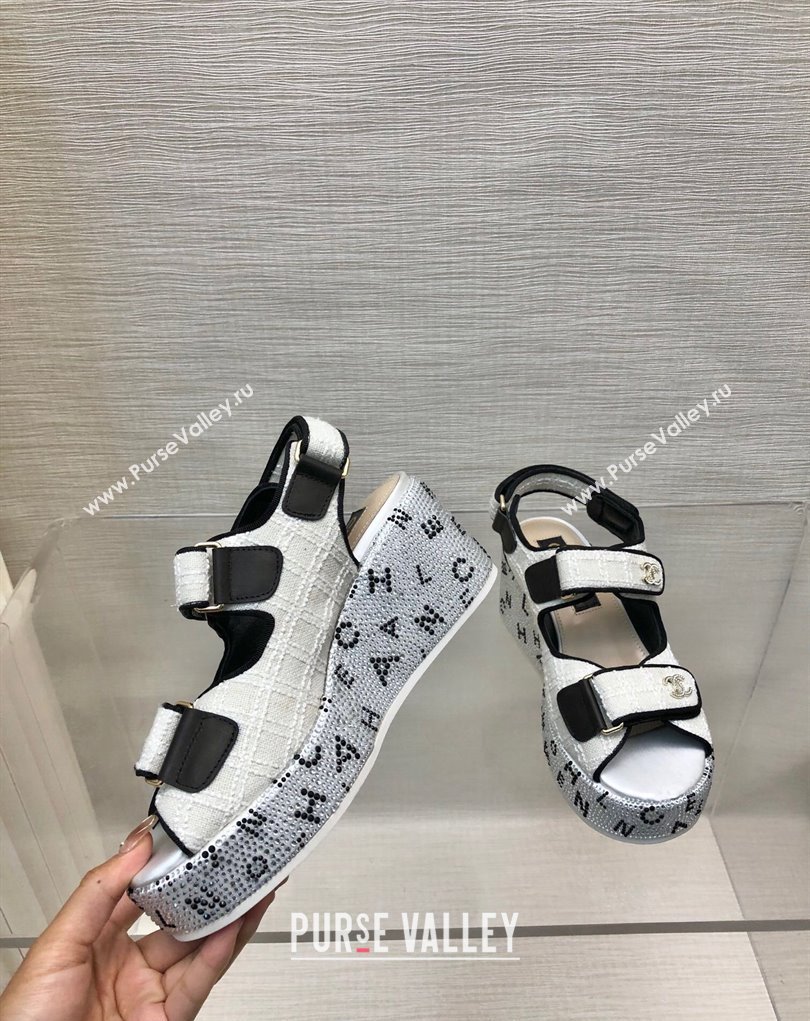 Chanel Strass Heel CC Logo Platform Sandals 06 2024 (kaola-24022806)