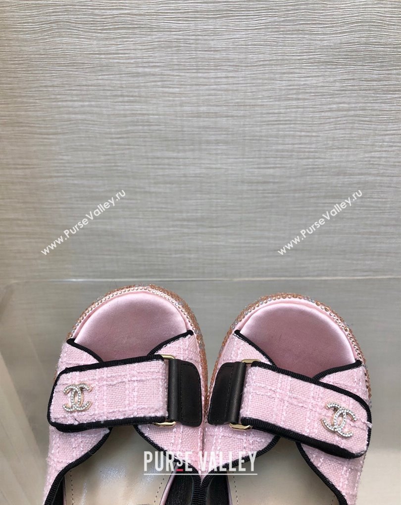 Chanel Strass Heel CC Logo Platform Sandals 07 2024 (kaola-24022807)