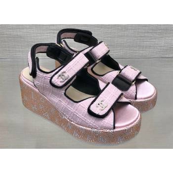 Chanel Strass Heel CC Logo Platform Sandals 07 2024 (kaola-24022807)