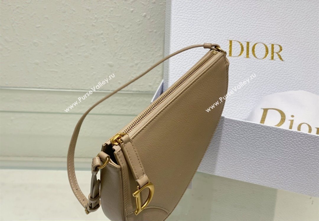 Dior Saddle Shoulder Pouch Bag in Beige Goatskin 2024 (XXG-24022903)