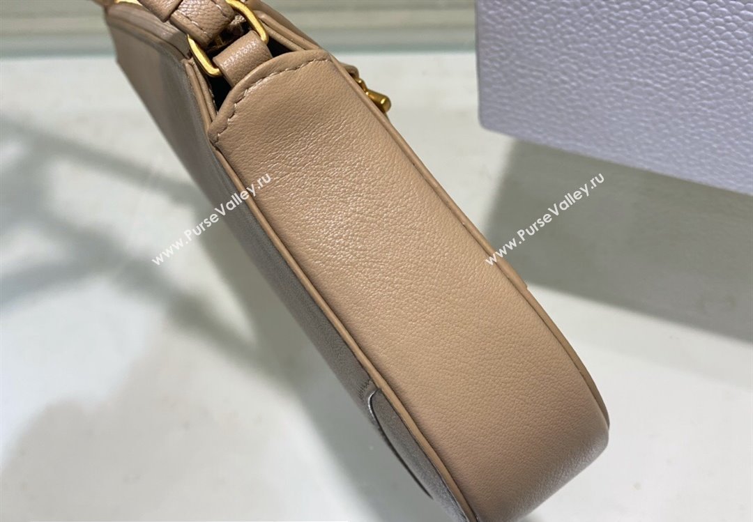 Dior Saddle Shoulder Pouch Bag in Beige Goatskin 2024 (XXG-24022903)