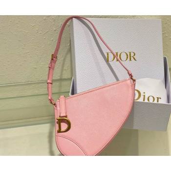 Dior Saddle Shoulder Pouch Bag in Pink Goatskin 2024 (XXG-24022904)