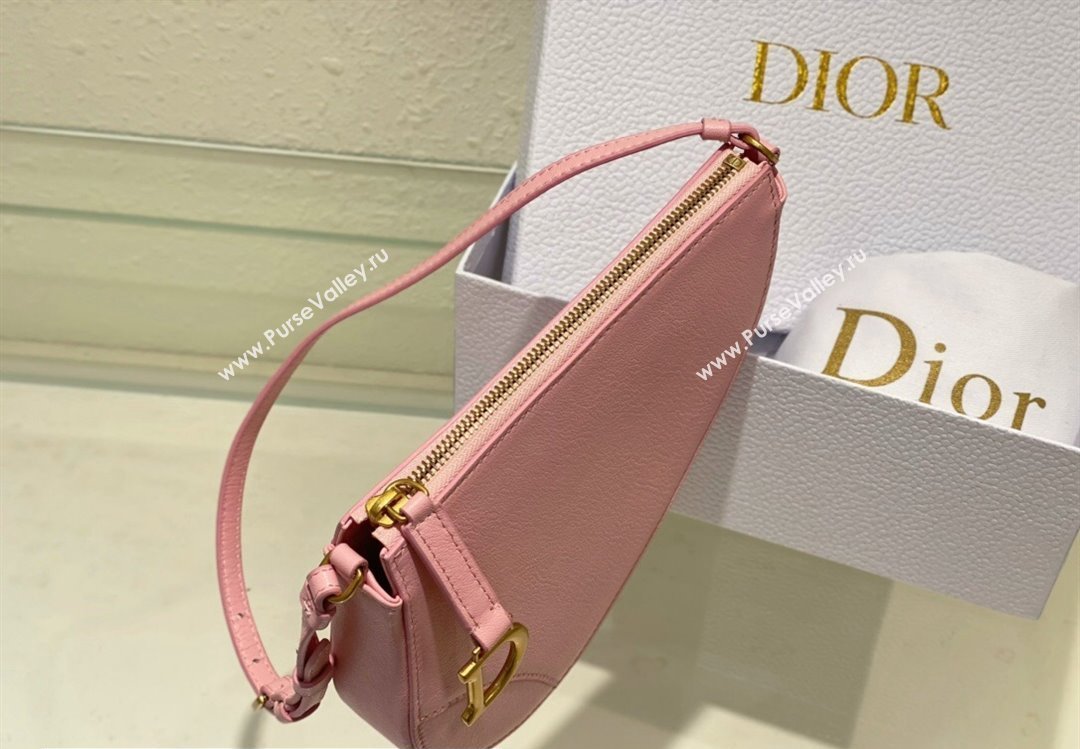 Dior Saddle Shoulder Pouch Bag in Pink Goatskin 2024 (XXG-24022904)