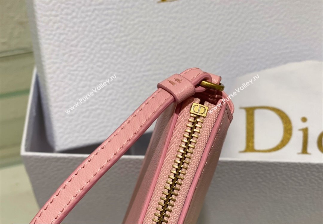 Dior Saddle Shoulder Pouch Bag in Pink Goatskin 2024 (XXG-24022904)