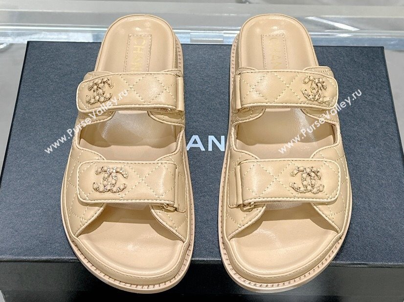 Chanel CC Logo Beach Mules Sandals 02 2024 (modeng-240304a02)