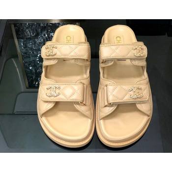 Chanel CC Logo Beach Mules Sandals 08 2024 (modeng-240304a08)