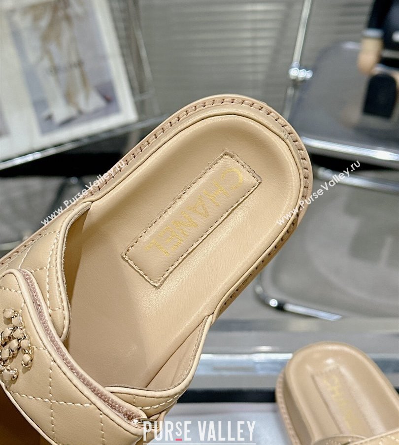 Chanel CC Logo Beach Mules Sandals 02 2024 (modeng-240304a02)