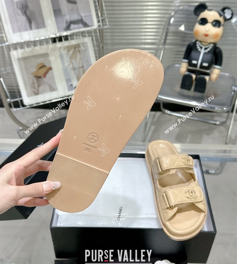 Chanel CC Logo Beach Mules Sandals 02 2024 (modeng-240304a02)