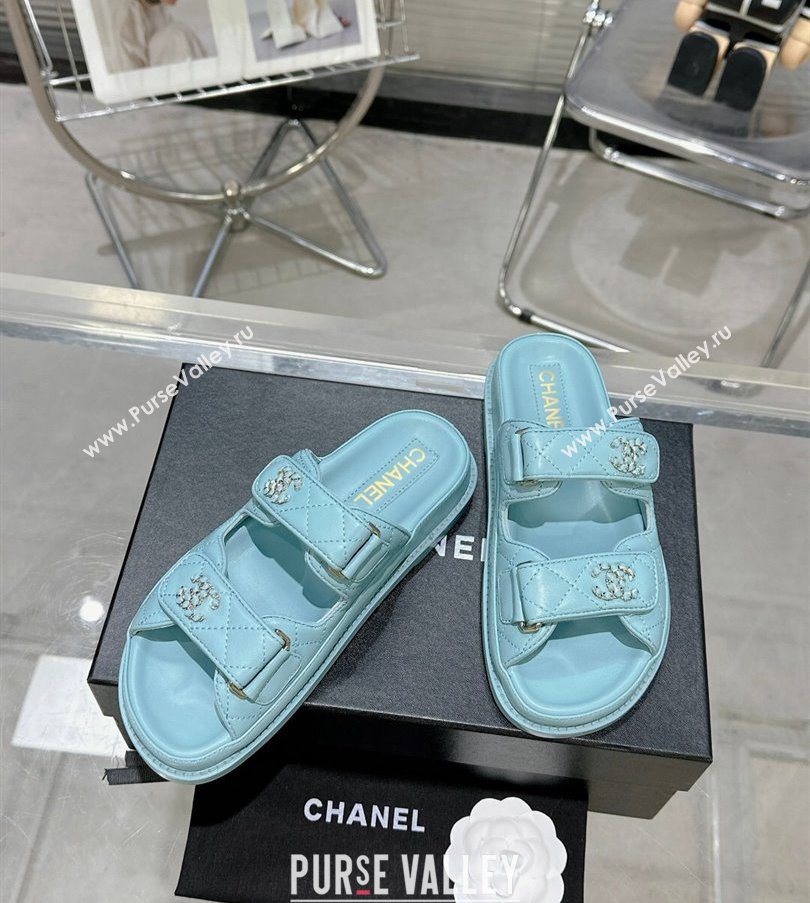 Chanel CC Logo Beach Mules Sandals 05 2024 (modeng-240304a05)