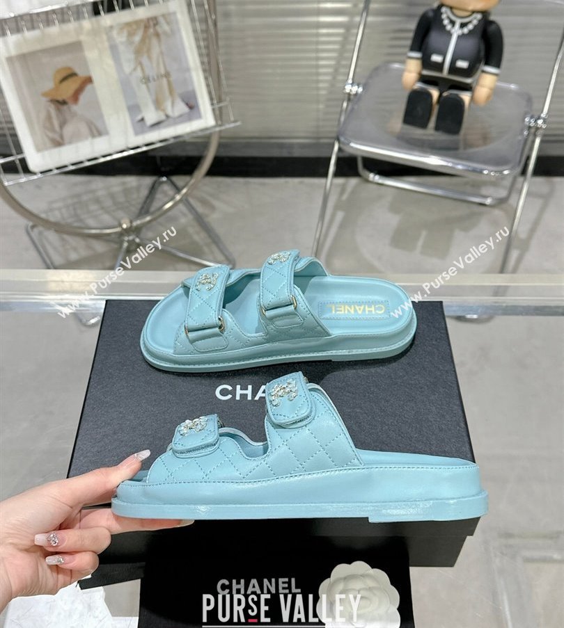 Chanel CC Logo Beach Mules Sandals 05 2024 (modeng-240304a05)