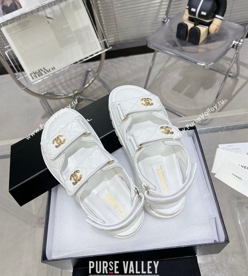 Chanel CC Logo Platform Beach Sandals 01 2024 (modeng-24030431)