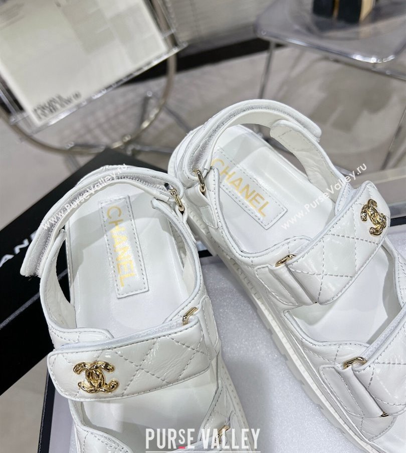 Chanel CC Logo Platform Beach Sandals 01 2024 (modeng-24030431)