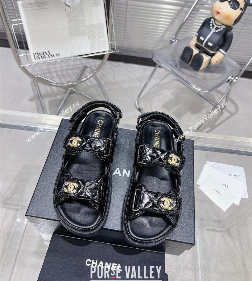 Chanel CC Logo Platform Beach Sandals 02 2024 (modeng-24030432)