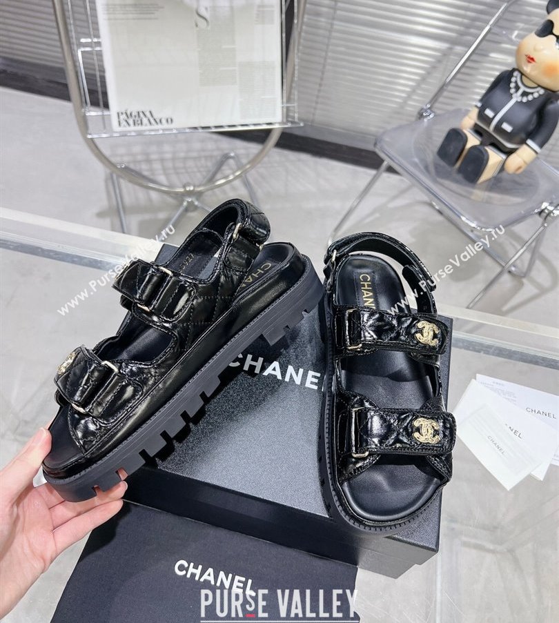 Chanel CC Logo Platform Beach Sandals 02 2024 (modeng-24030432)