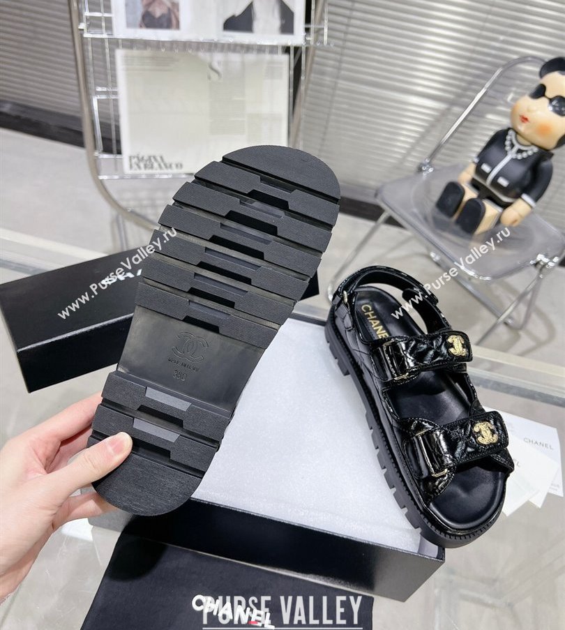 Chanel CC Logo Platform Beach Sandals 02 2024 (modeng-24030432)