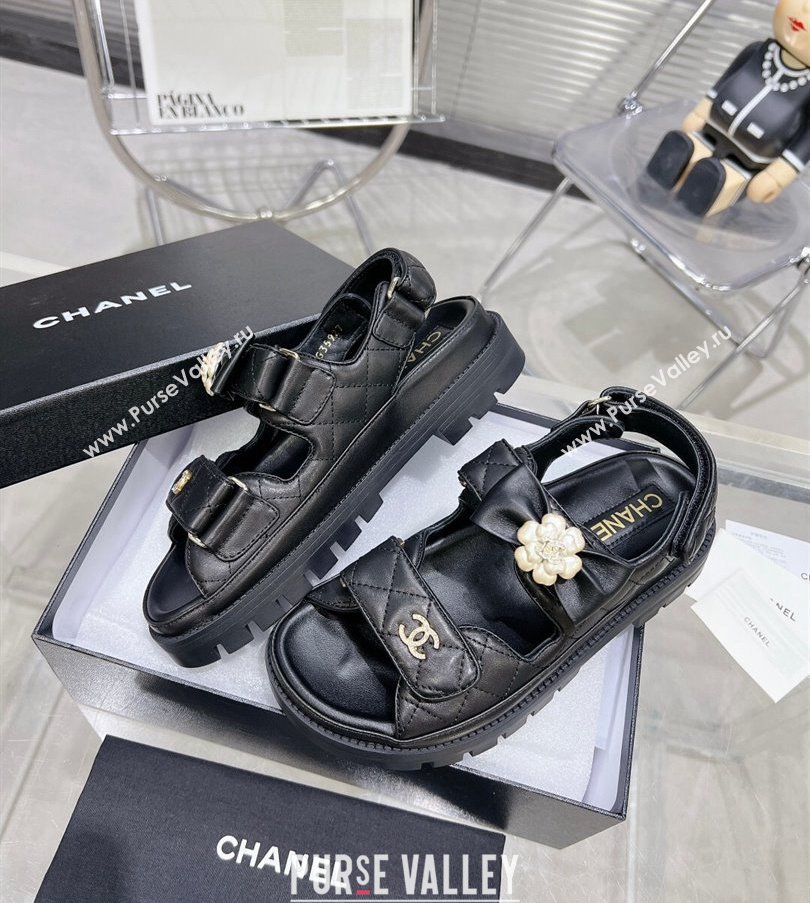 Chanel CC Logo Platform Beach Sandals 03 2024 (modeng-24030433)