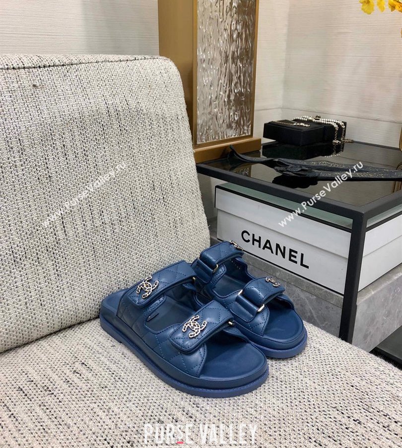 Chanel CC Logo Beach Mules Sandals 13 2024 (modeng-240304a13)