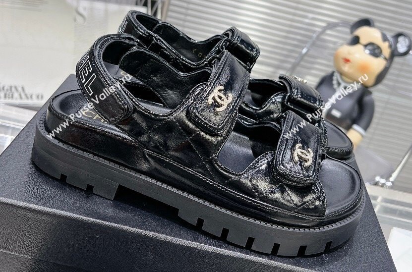Chanel CC Logo Platform Beach Sandals 10 2024 (modeng-24030440)