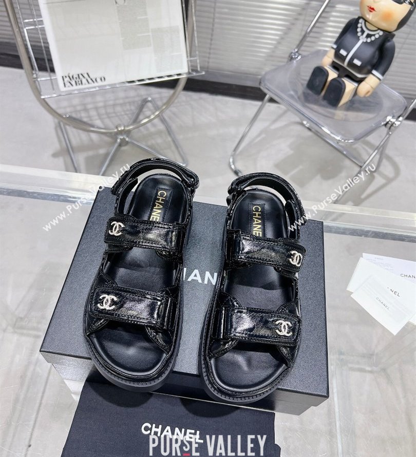 Chanel CC Logo Platform Beach Sandals 10 2024 (modeng-24030440)