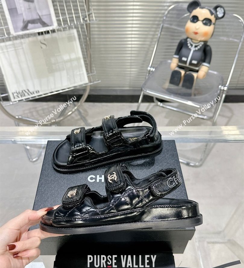 Chanel CC Logo Beach Sandals 10 2024 (modeng-24030430)
