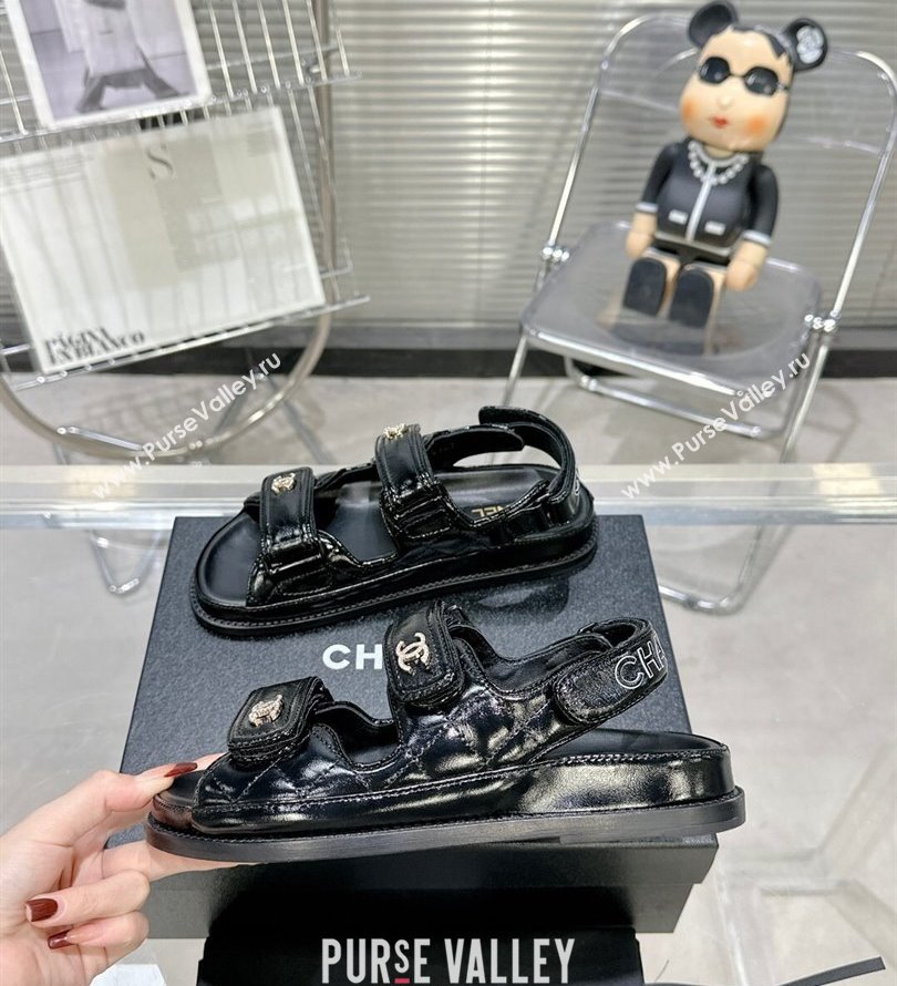 Chanel CC Logo Beach Sandals 10 2024 (modeng-24030430)