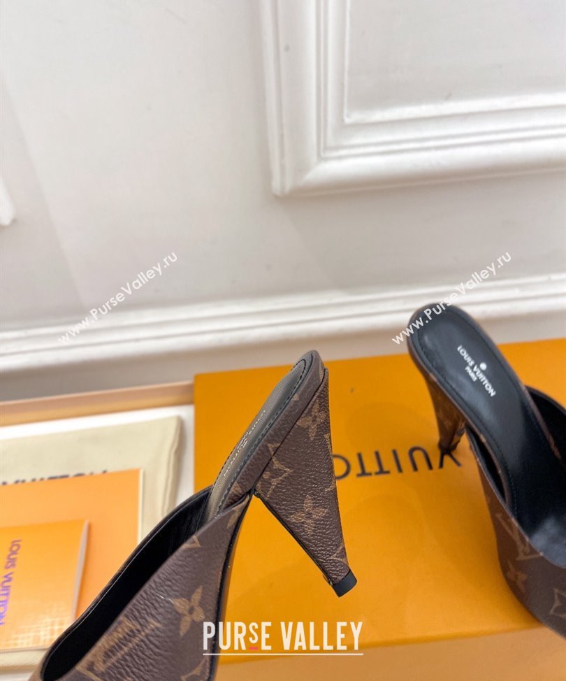 Louis Vuitton Heel 8.5cm Super Mules in Monogram Canvas 2024 (modeng-24030609)