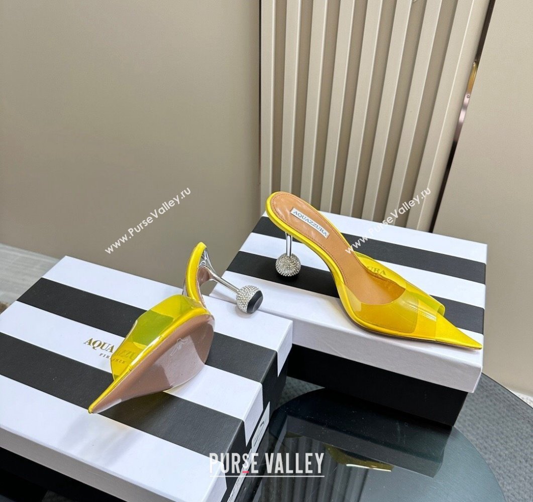 Aquazzura Heel 8.5cm PVC Yes Darling Mules 01 2024 (modeng-24032301)