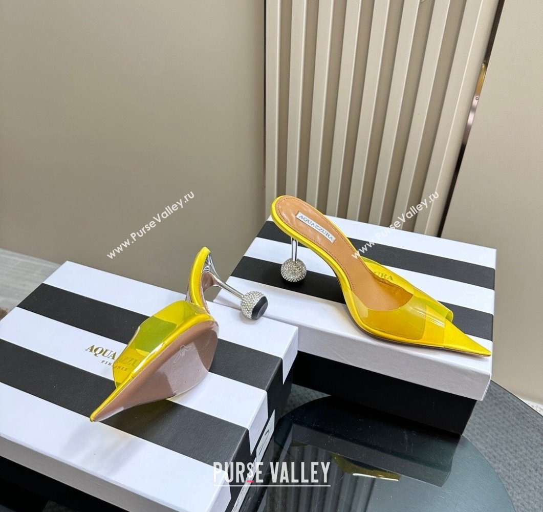 Aquazzura Heel 8.5cm PVC Yes Darling Mules 01 2024 (modeng-24032301)