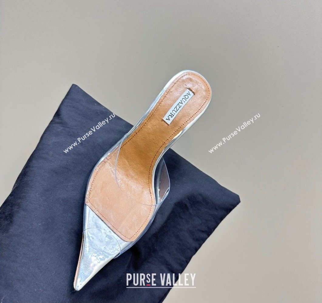 Aquazzura Heel 8.5cm PVC Yes Darling Mules 03 2024 (modeng-24032303)