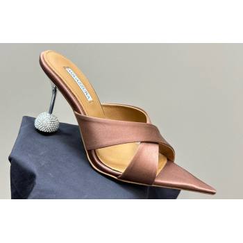 Aquazzura Heel 8.5cm Yes Darling Mules with crossover straps 18 2024 (modeng-240323a18)