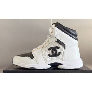 Chanel Quilting CC Logo High-top Sneakers Top Quality 06 2024 (guoran-240305g06)