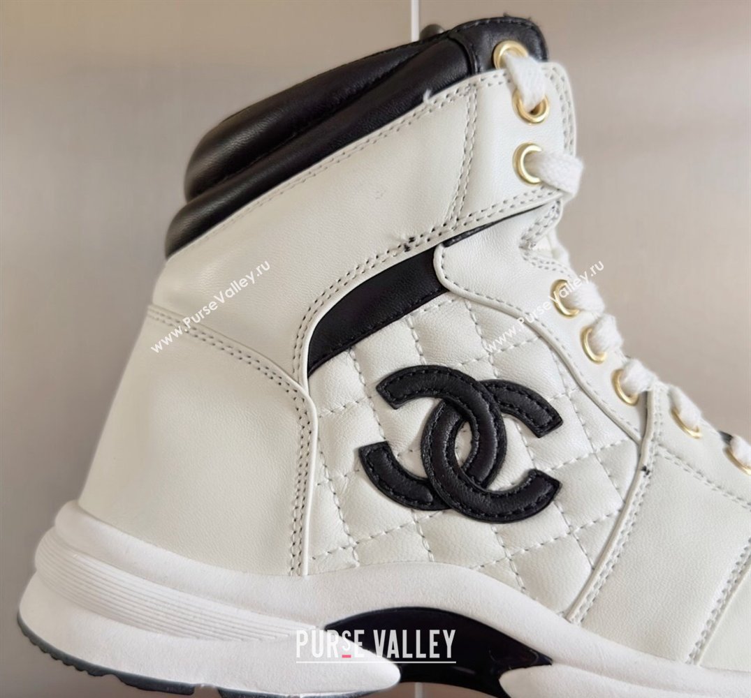 Chanel Quilting CC Logo High-top Sneakers Top Quality 06 2024 (guoran-240305g06)