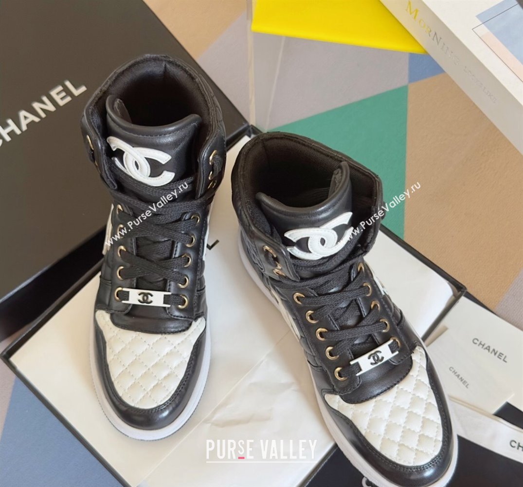 Chanel Quilting CC Logo High-top Sneakers Top Quality 07 2024 (guoran-240305g07)