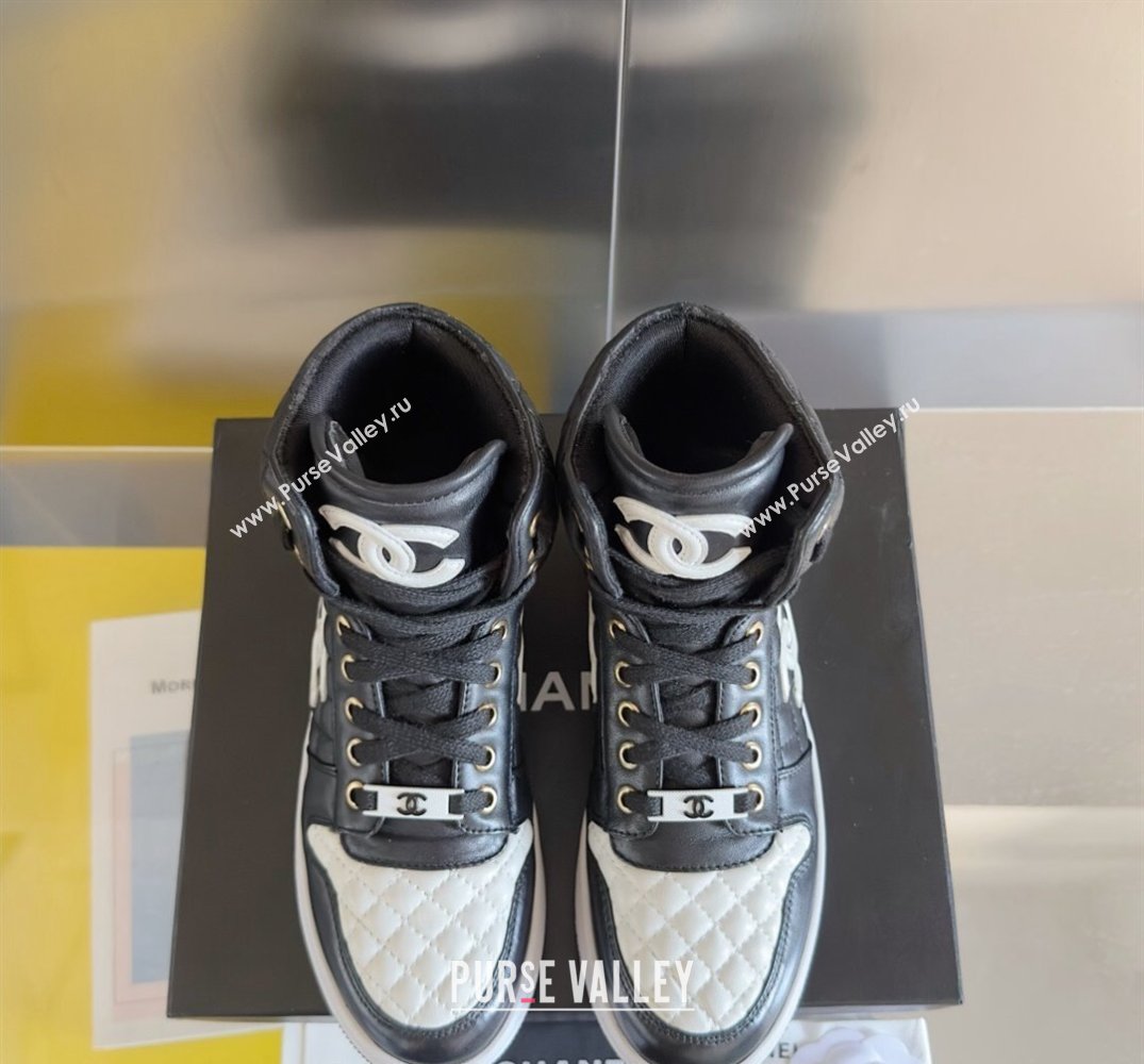 Chanel Quilting CC Logo High-top Sneakers Top Quality 07 2024 (guoran-240305g07)