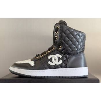 Chanel Quilting CC Logo High-top Sneakers Top Quality 07 2024 (guoran-240305g07)