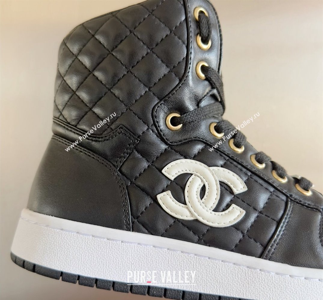 Chanel Quilting CC Logo High-top Sneakers Top Quality 07 2024 (guoran-240305g07)