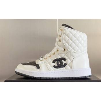 Chanel Quilting CC Logo High-top Sneakers Top Quality 08 2024 (guoran-240305g08)