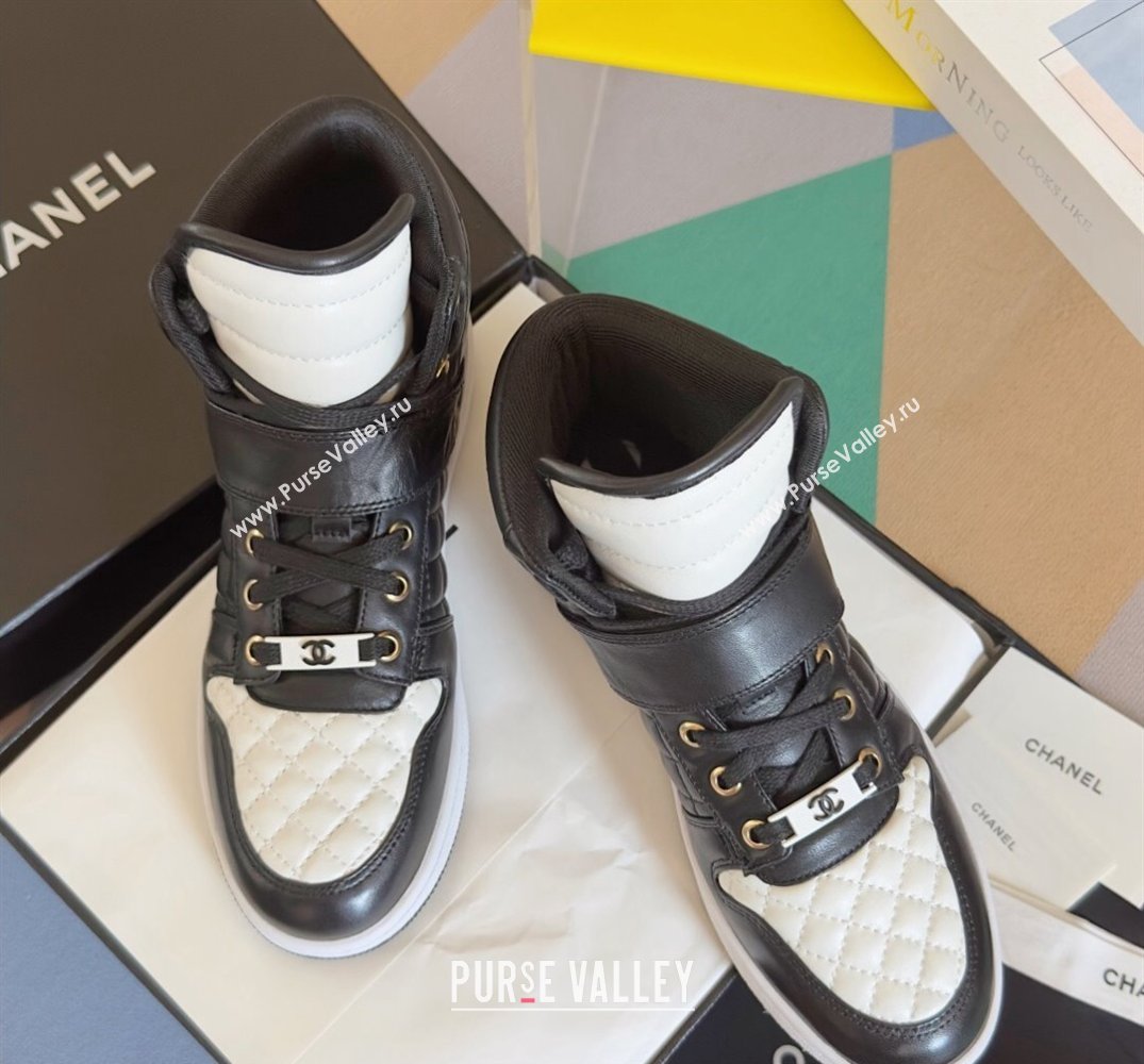 Chanel Quilting CC Logo High-top Sneakers Top Quality 09 2024 (guoran-240305g09)