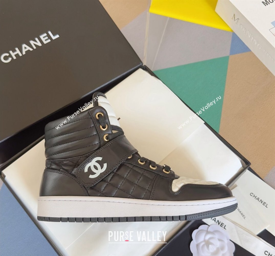 Chanel Quilting CC Logo High-top Sneakers Top Quality 09 2024 (guoran-240305g09)