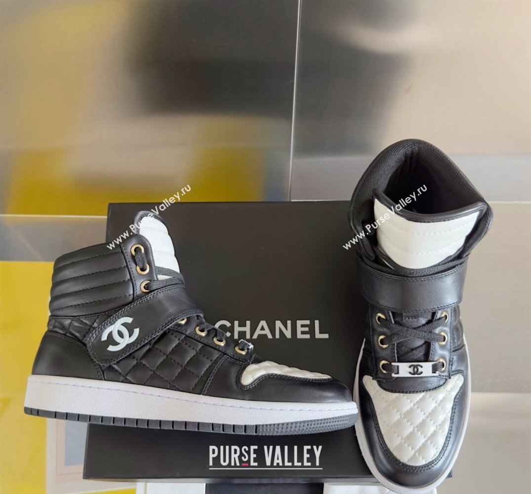 Chanel Quilting CC Logo High-top Sneakers Top Quality 09 2024 (guoran-240305g09)