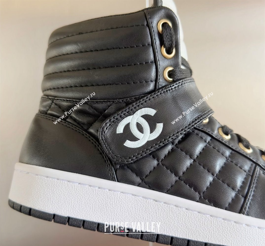 Chanel Quilting CC Logo High-top Sneakers Top Quality 09 2024 (guoran-240305g09)