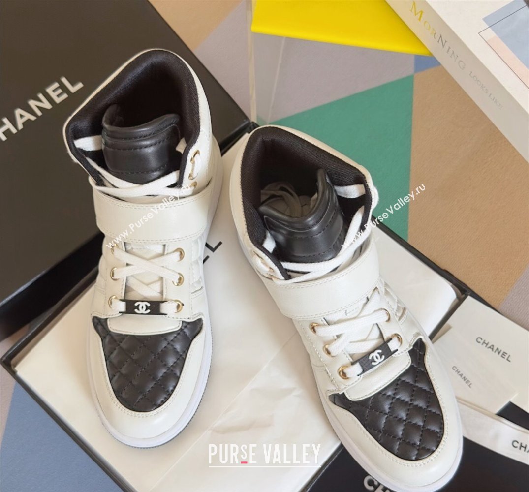 Chanel Quilting CC Logo High-top Sneakers Top Quality 10 2024 (guoran-240305g10)