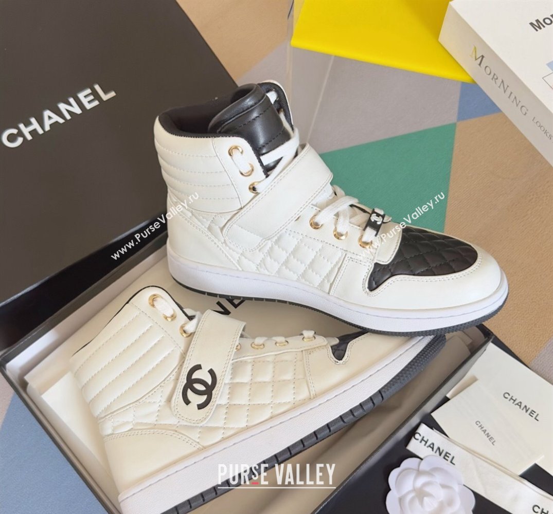 Chanel Quilting CC Logo High-top Sneakers Top Quality 10 2024 (guoran-240305g10)